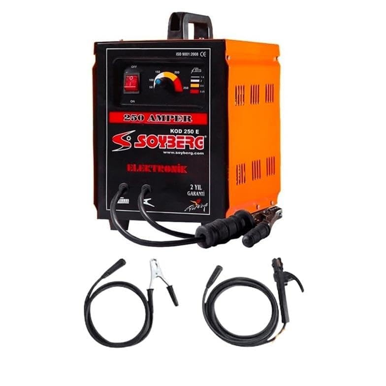 250 E 250 Amper Çanta Kaynak Makinesi, 220 V AC 50 HZ, 80-250 Amper Elektronik Ayarlanabilir