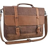 PORTABILIDAD: La bolsa de mensajero cuenta con un asa de transporte y una correa de hombro ajustable / desmontable para ofrecer un transporte múltiple. Es un compañero ideal para hombres y mujeres en entornos comerciales e informales.