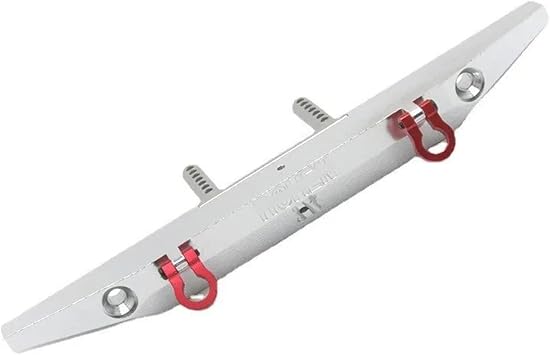 Rc Crawler Bumper Compatible With Traxxas TRX4 For Axial SCX10 90046 MN999 MN222 1/10 RC Crawler Car Upgrade Parts Accessories Metal Front Rear BumperWhite,Rear Bumper