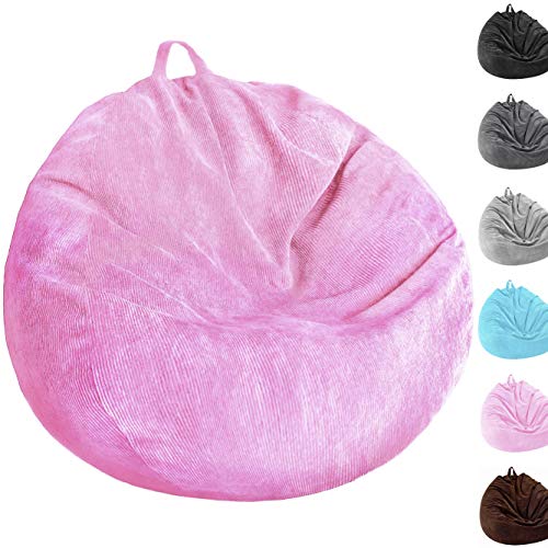 Bean Bag Chair Cover (No Filler) Washable Ultra Soft Corduroy Sturdy Zipper Beanbag Cover for Organizing Plush Toys or Textile, Sack Bean Bag for Adults,Kids,Teens Bean Bag Chair Cover (No Filler) Washable Ultra Soft Corduroy Sturdy Zipper Beanbag Cover for Organizing Plush Toys or Textile, Sack Bean Bag for Adults,Kids,Teens