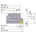 Mitsubishi Materials AHX640WR1024M AHX640W Series Arbor Face Milling Cutter, Right Hand, 40? Angle, 24 Teeth, 10" Cutting Dia, 2.5" Fixing Part Depth