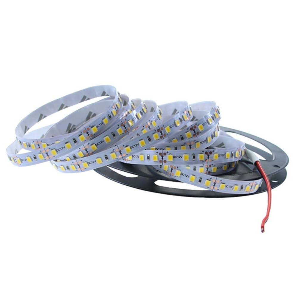 Exterior/interior decorativos, Juego de 4 rollos de tiras LED 2835SMD DC12V, 20 m, IP20, no impermeables, for decoración de salas de estar, pasillos, cocinas y bares.(Cool White)