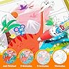 Timetome Reusable Water Painting Books for Kids – 3-Pack Magic Water Reveal Coloring Books with Water Pens (Fairy Tale, Animal & Dinosaur) No-Mess Coloring & Reusable Fun Travel Activity for Ages 3–6 #4