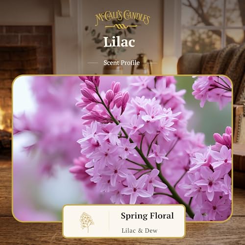 Image of McCall's Candles | Lilac | Scented Wax Melt | Fresh Blooming Lilac & Soft Lavender Bouquet | 6-Piece Break-Apart Bar | 12-24 Hours Per Wedge | Poured in the USA | 5.5 oz