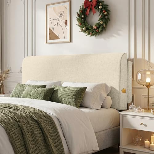 M Mute Touch Queen Headboard Pillow Cushion, Wall Mounted No Drill Headboard Pad for Existing Bed...