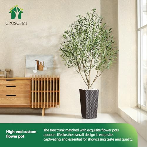 Artificial-Olive-Tree7FT-Fake-Olive-Tree-in-Brown-Tall-Planter-with-Natural-PebblesUV-Resistant-Faux-Olive-Silk-Tree-for-Outdoor-Garden-Porch-Indoor-Home-Decor-Modern-Office-Balcony-Shopping-malls Artificial Olive Tree7FT Fake Olive Tree in Brown Tall Planter with Natural PebblesUV Resistant Faux Olive Silk Tree for Outdoor Garden Porch Indoor Home Decor Modern Office Balcony Shopping malls