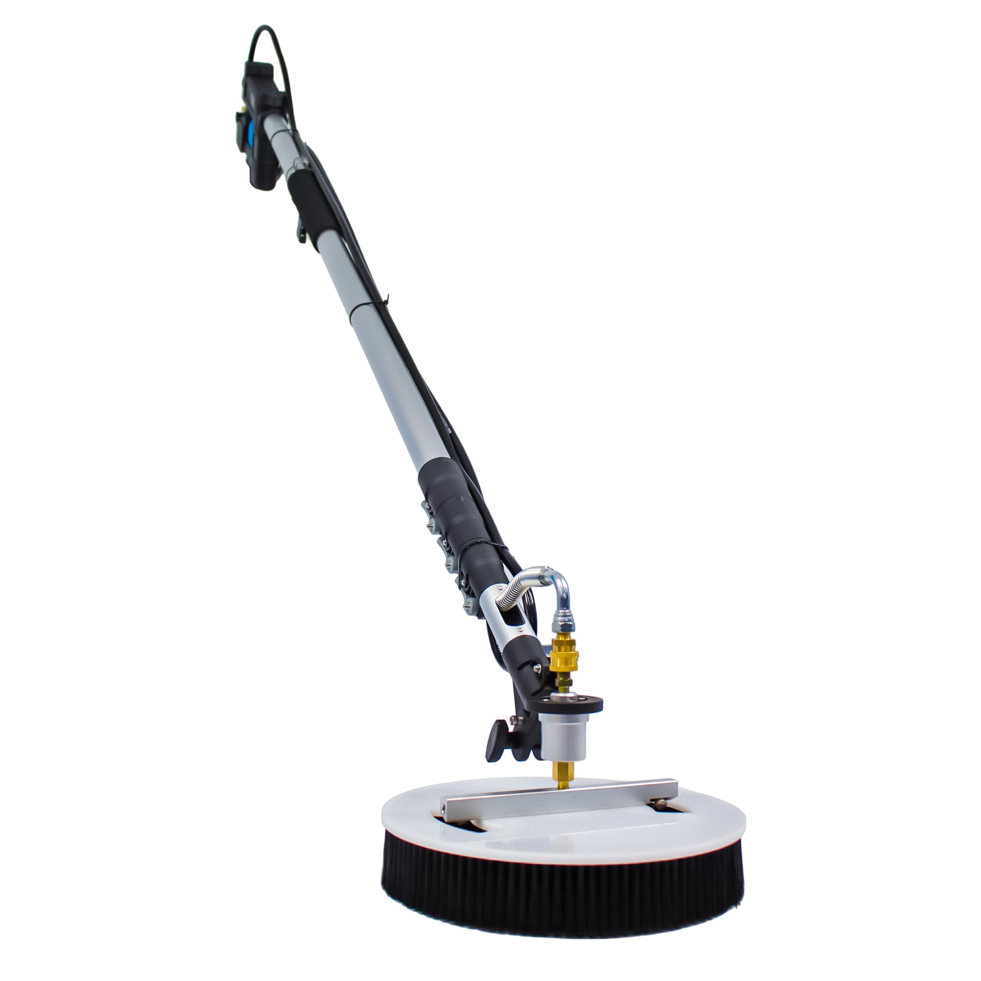 Kiam Power Products Black, Silver Equip2clean Aquaspray Solar Panel Cleaning Kit With 18 Ft Telescopic Lance & Rotary Brush | Telescopic Window Cleaner For Roof & Conservatory Cleaning | Solar Panel Cleaner For Pressure Washer