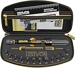 LEXIVON Chiave Dinamometrica Bici/Moto 1/4'' | 2~26 Nm, Set da 15 Pezzi di Punte Esagonali e Torx, Kit Chiavi Dinamometriche Professionali Portatile per Bicicletta, Mountain Bike Tools (LX-191)