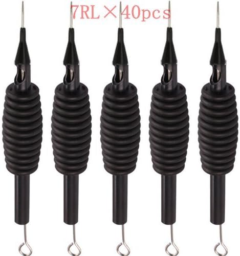 40pcs 3/4" Grip Disposable Tattoo Combo Tubes 7RL