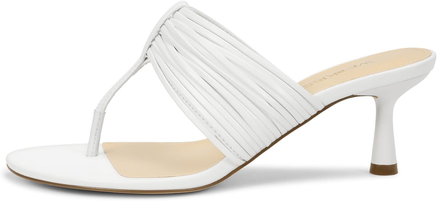 Kitten Heels for Women - 2 Inch Low Heeled Flip Flops with Rounded Open Toe Dressy Thong Sandals for Wedding, Party, Evening - Image 4