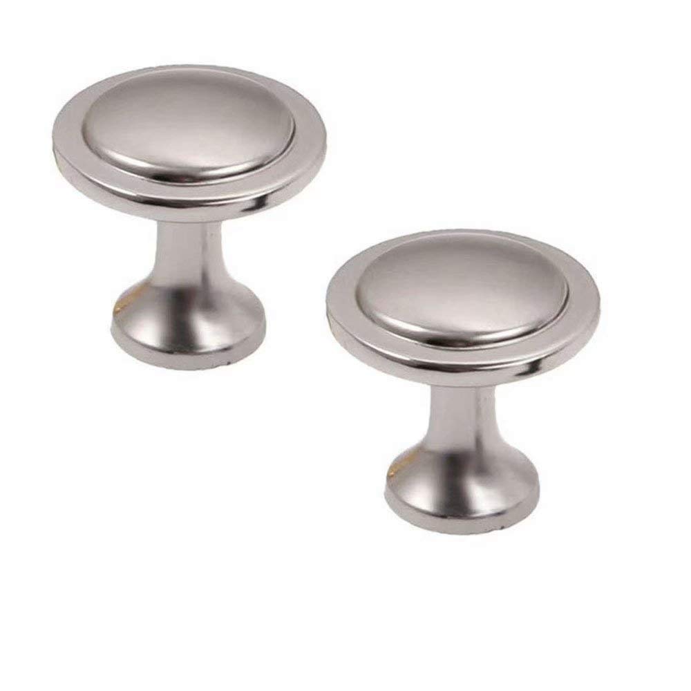 Fbshop(Tm) Silver 2Pcs Diy Vintage Satin Nickel Door Knob Drawer Pull Handle Cabinet Cupboard Wardrobe Door Pull