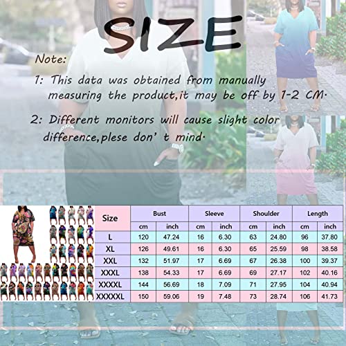 Robe d'été pour femmes grande taille ciel en coton à manches courtes