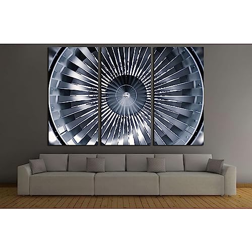 Impression sur toile Big Propeller №176 ZELLART triptyque de grand format 210 x 140 cm