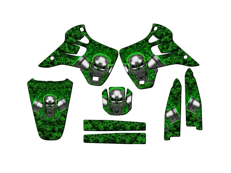 Amazon.com: 1992-1993 KX 250 Flaming Gearhead Green Senge