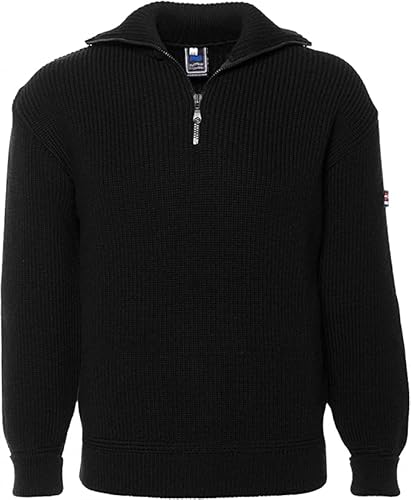 Preisvergleich Produktbild Leuchtfeuer Strickwaren Pullover Admiral schwarz Made in Germany (Schurwolle, schwarz48)