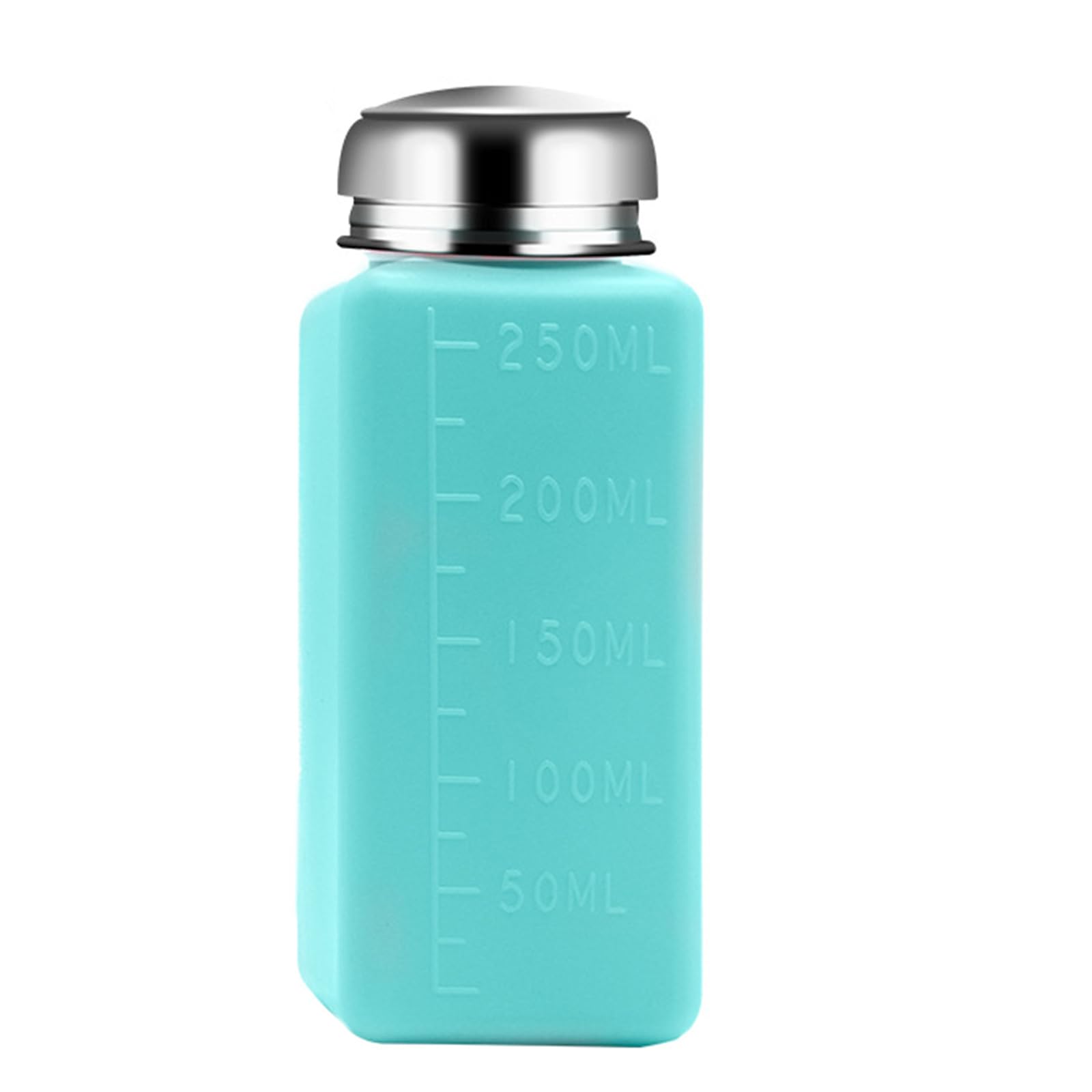Vdaxvme Blue Solvent Liquid Dispenser 100-250Ml Push Down Liquid Pump Bottle Cosmetic Container Cosmetic Container