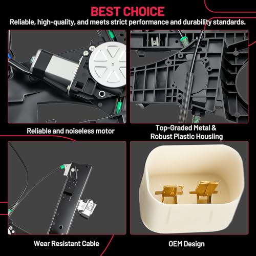 Image of BDFHYK 7L1Z7823201B Power Window Regulator with Motor Front Left Compatible with Ford Expedition 2007-2017, Compatible with Lincoln Navigator 2007-2017