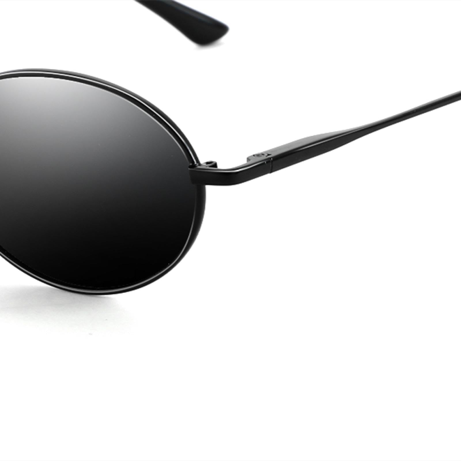 Ovale polarisierte Retro-Sonnenbrille für Damen und Herren, runde Sonnenbrillen