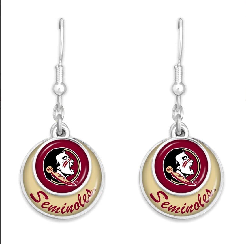 55427 Florida State Stacked Disk Earrings