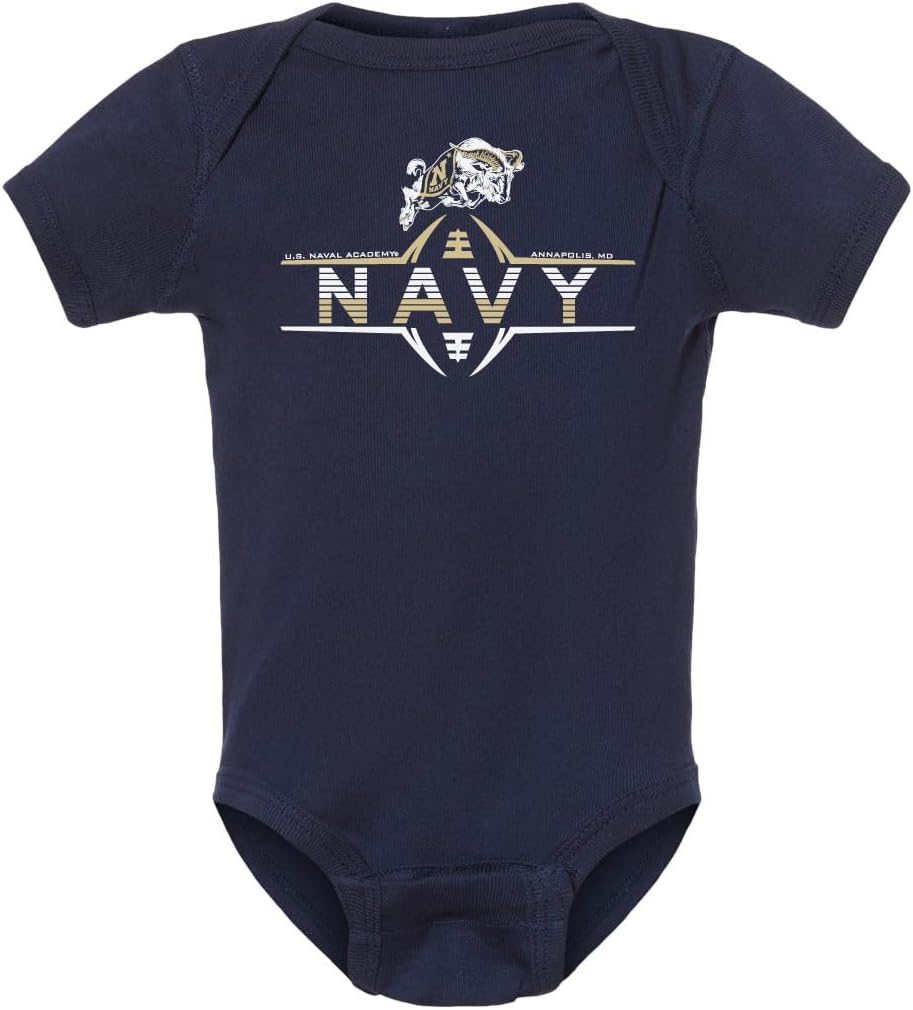 CornBorn United States Naval Academy Midshipmen Baby Clothes | Infant Romper | Choose Your Design
