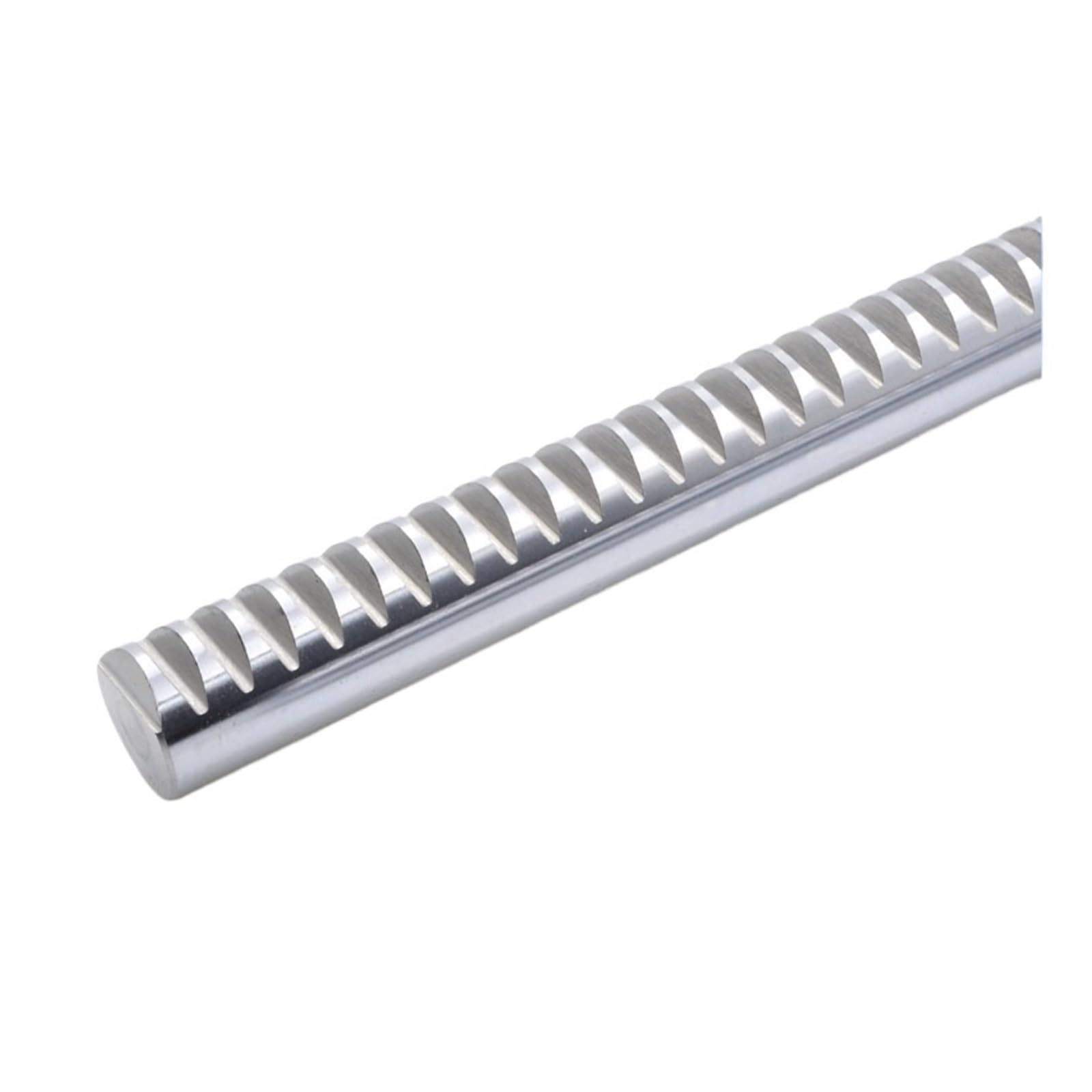 1 Stück verchromte runde Zahnstange, Modul 0,5/0,8/1/1,5/2/3/2,5, Länge 1000 mm, Ritzel-Führungsschiene, zylindrische Zahnstange für CNC-Geräte