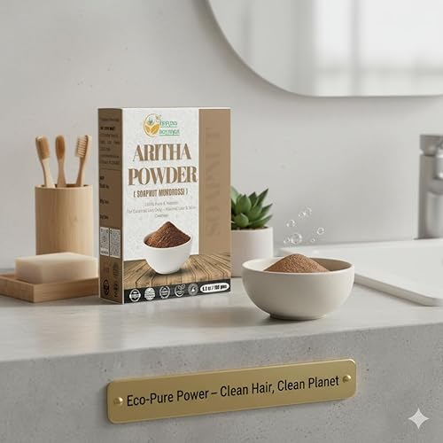 Miniatura 6 de Herbs Botanica Aritha Powder 5.3 oz  5.29 oz de jabón natural puro polvo de nuez  Champú y acondicionador natural para el cabello  Sapindus