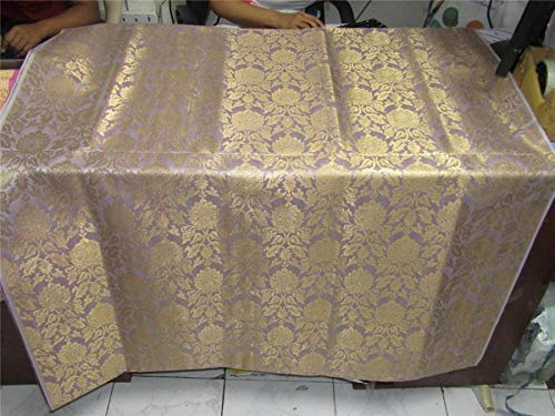 Brocade tissu dusty rose rigide anti-plis pour confectionner des vestes
