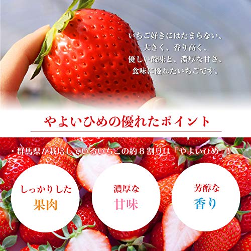 Amazon.co.jp: やよいひめ いちご DX または G 約240g×2 群馬県