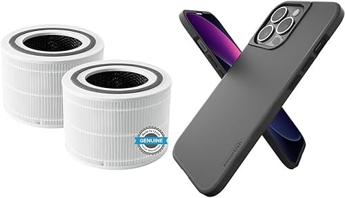 LEVOIT Filtro de repuesto para purificador de aire Core 300, filtro 3 en 1, carbón activado de eficiencia y funda delgada Smartish para iPhone 13