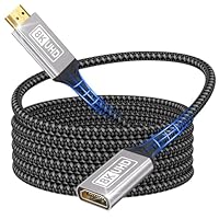 Lumivtx HDMI Verlängerung 2M kabel,8K@60HZ 4K@144HZ,HDMI 2.1 Verlängerung kabel Stecker auf Buchse 48Gbps Ultra High Speed UHD HDCP Dynamic HDR10+ eARC kompatibel mit PS5/PS4 TV-Stick HDTV Projektor
