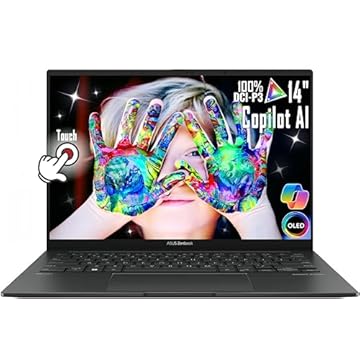 ASUS Zenbook 14 WUXGA Touch AI Ready OLED Business Laptop, Intel Ultra 5-125H (Beats i7-1370P), Win11, Wi-Fi 6E, FHD IR Webcam, 2X Thunderbolt 4, com mousepad (8 GB LPDDR5 RAM | SSD PCIe de 512 GB)