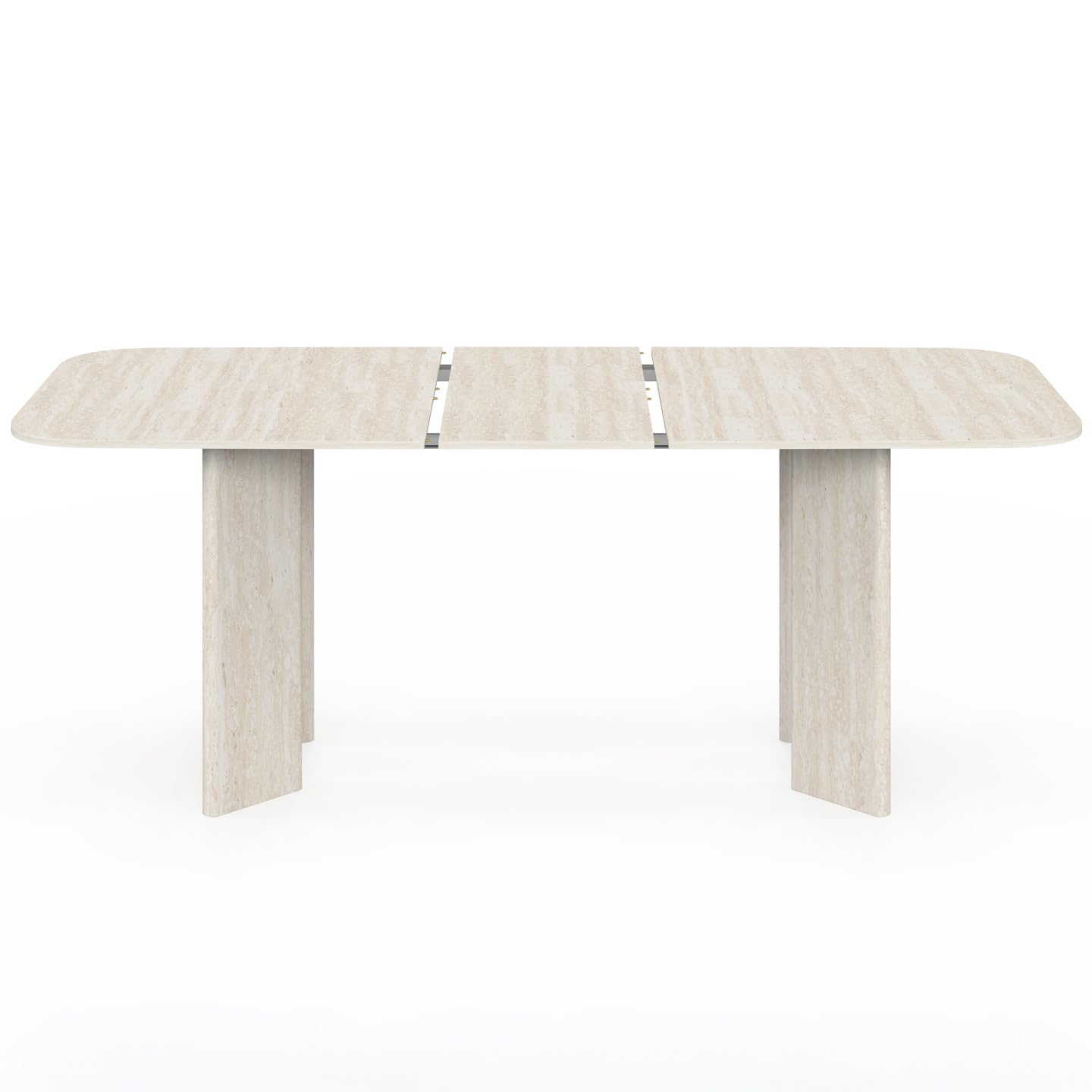 IDMarket - Table à Manger Extensible rectangulaire Arrondie Capucine
