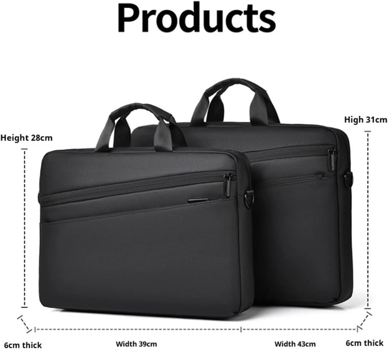 Laptop Bag 15.6-17.3 Inch,Business Briefcase,shoulder For adjustable Shoulder Strap, Suitable ，compatible For Daily Commuting