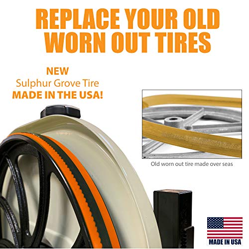 Urethane Bandsaw Tire 2 Pack for 20" Delta Rockwell 28-34X 28-35X 28-26X 28-64X 28-65X 28-66X and Yates J120 Band Saws - Thumbnail 6