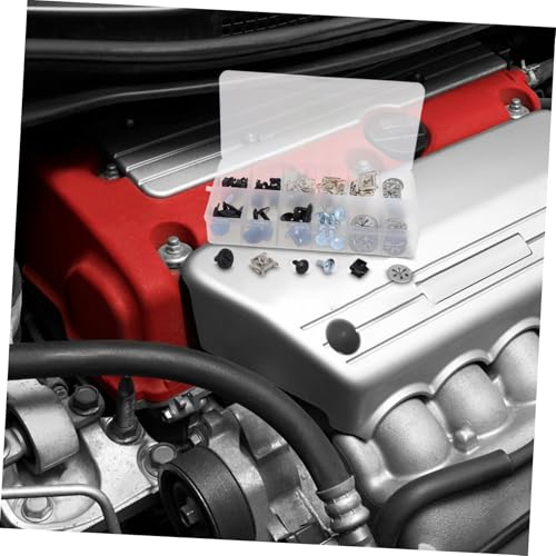 Clips de parachoques de motor y tornillos de expansión para reparación automotriz PRETYZOOM 6
