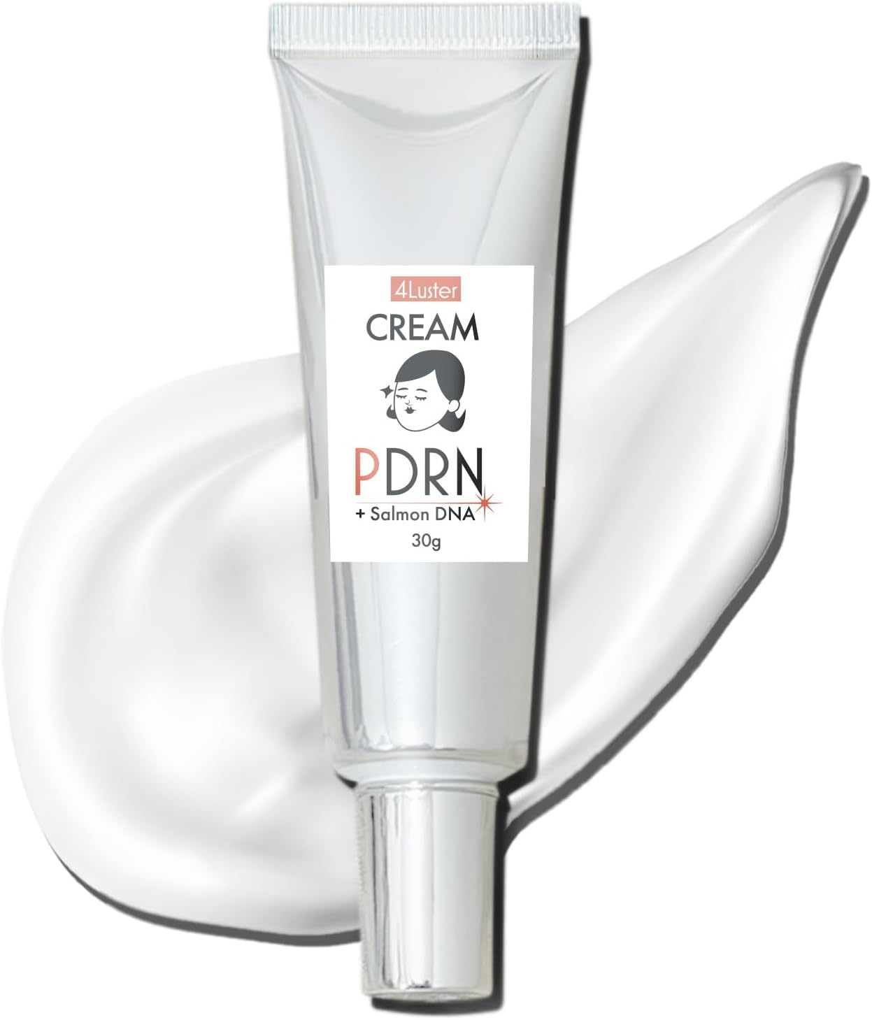 【PDRNクリーム】4Luster(フォーラスター) PDRN CREAM 30g 国内製造 [加水分解ヒアルロン酸Na・ナイアシンアミド・セラミド配合]つやちゃんの美容クリーム