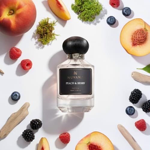 Image of Peach & Berry Luxury Parfum for Women | Fruity Floral Premium Fragrance | Eau de Parfum 100ml | Long Lasting | Perfect for Everyday Wear & Gifting | Fruity Perfume