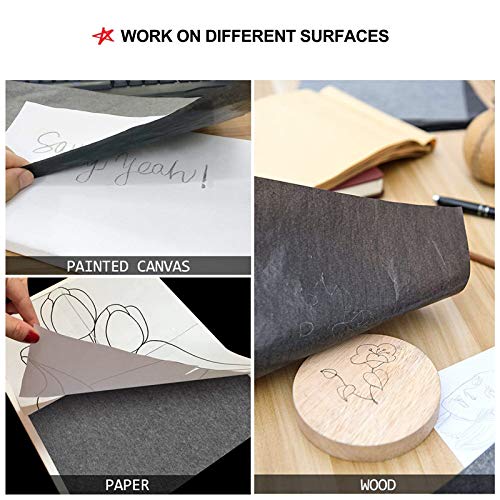 Papel de cópia azul A4 carbono 100 folhas de papel vegetal para madeira, papel, tela