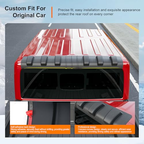 Image of powoq Rear Roof Protector Compatible with 2020-2026 Jeep Gladiator JT Truck Cab Roof Protector Replacement for 2020-2026 Jeep Gladiator Accessories