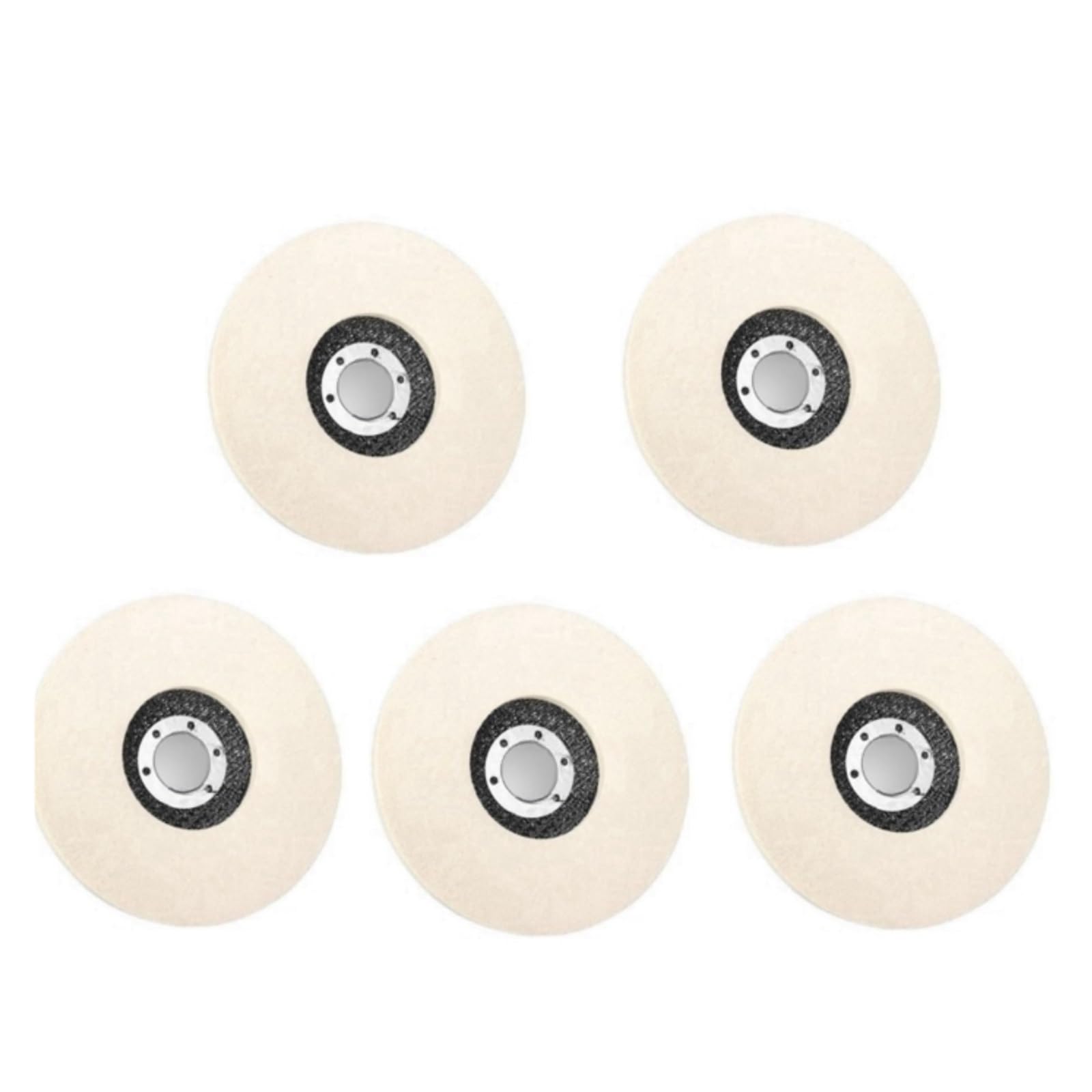 Tarcze polerskie z filcu wełnianego Wool Polishing Wheel Grinding Disc 5 Inches Angle Grinder Metal Glass Ceramic 2/5/10 Pcs(5pcs)