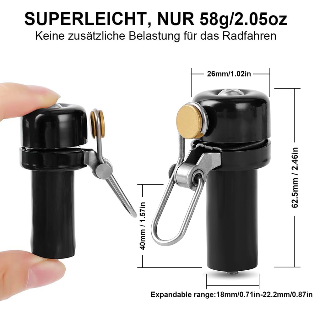Anneau de cloche de vélo en acier inoxydable, klaxon de vélo vtt, guidon, son clair, pour la sécurité du vélo, accessoires de vélo électrique Anneau de cloche de vélo en acier inoxydable, klaxon de vélo vtt, guidon, son clair, pour la sécurité du vélo, accessoires de vélo électrique