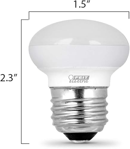 Miniatura 4 de Feit Electric BPR14DM / 927CA / 4 40W Equivalente 3.3 Watt Dimmable 300 Lumens LED R14 Bombilla, 2.3 "H x 1.5" D, 2700K Blanco suave, 4 piezas