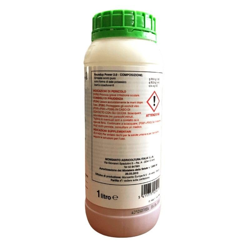 "ROUNDUP POWER 2.0" Erbicida, 1litro sistemico ad azione totale per applicazioni in post-emergenza delle infestanti