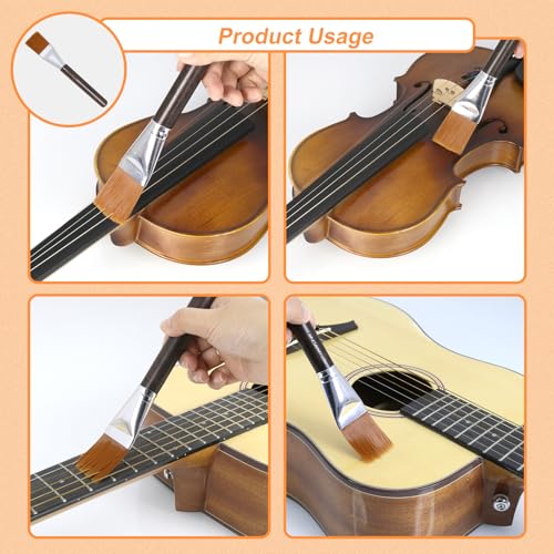 Premium Guitar and Violin String Brush - Precision Cleaning Tool for Optimal String Performance and Longevity - Thumbnail 5