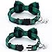 SuperBuddy 2 Pack/Set Cat Collar Breakaway with Bell - Bowtie Style for Kitty Adjustable 7.8-10.2