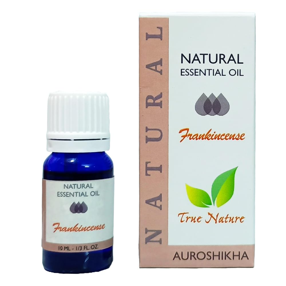 Auroshikha Frankincense Essential Oil | 10ml | Pure Aromatherapy Oil for Skin Care & Relaxation
