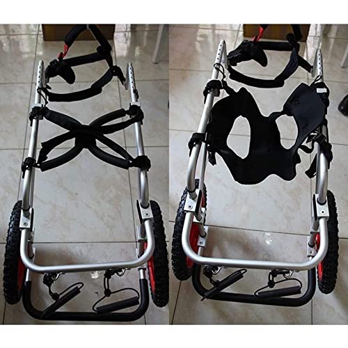 Silla de ruedas para perros de dos ruedas con estructura ajustable de alta estabilidad 6