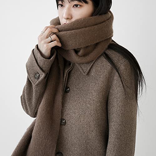 Large Chunky Scarf Oversized Fluffy Scarves Blanket Big Wool Thick Winter Warm4