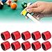 oceanside Billiard Cue Tip Grinder, 10 Pcs Snooker Billiard Pool Cue Tips Shaper Double Sided Polisher Burnisher Trimmers