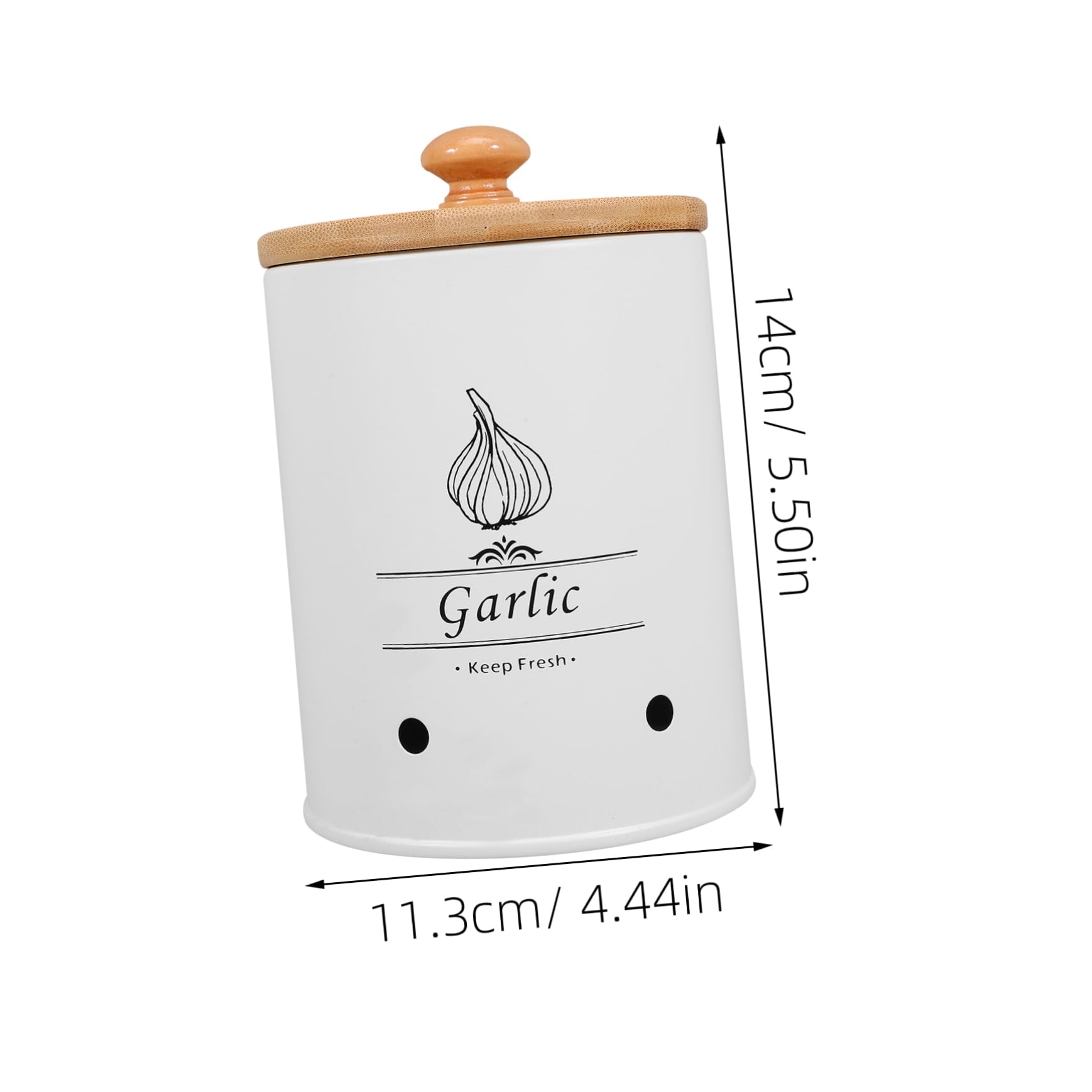 SOLUSTRE Kitchen Garlic Keeper with Lid Multi-functional Storage Container for Garlic Ginger and Onions Elegant Organizer for Countertops for Home Kitchens